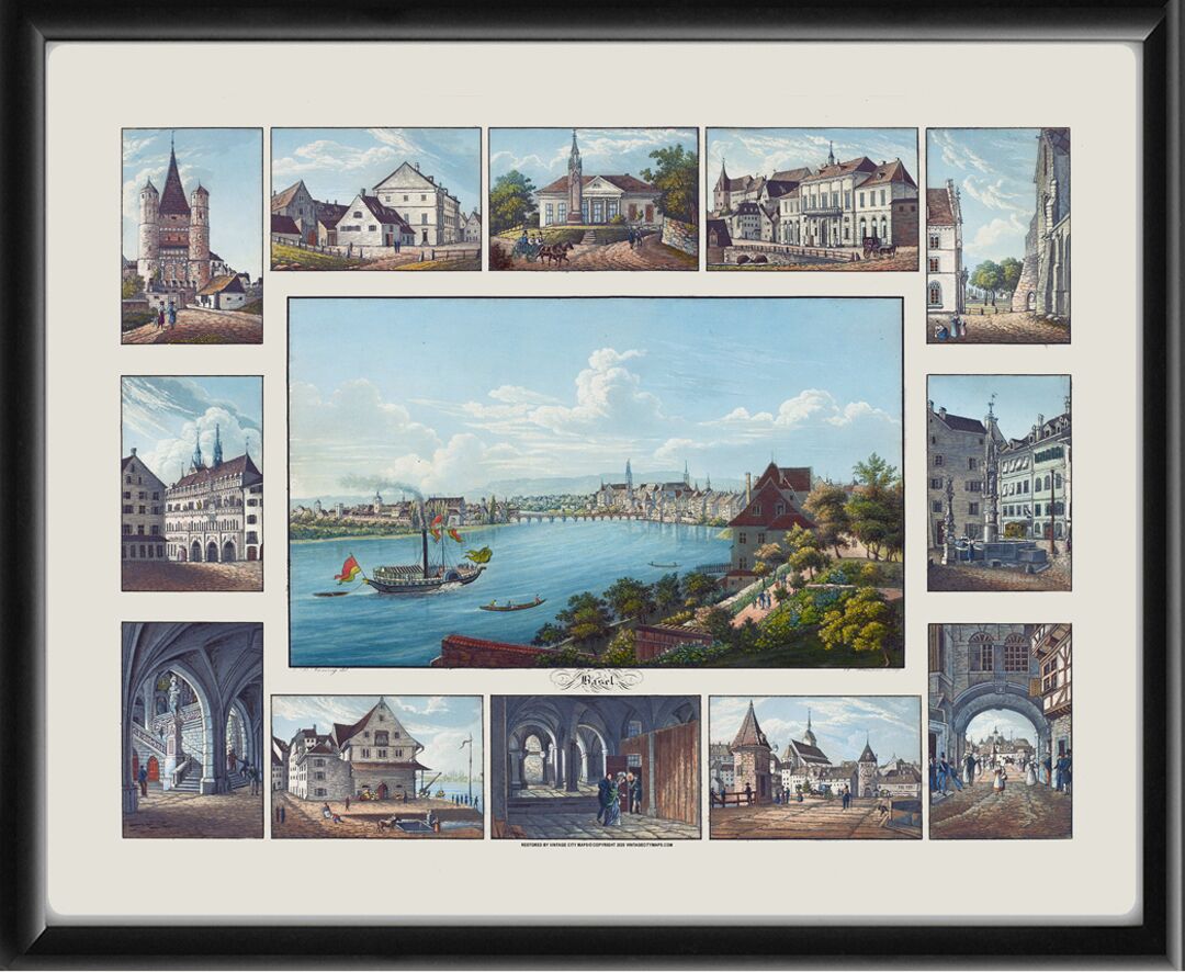 Basel Switzerland 1831 Johann Baptist Isenring