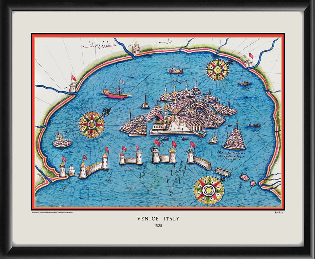 Venice Italy 1525 Pirî Reis