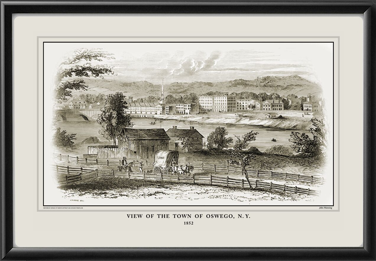 Oswego NY 1852 John Manning Gleasons Pictorial Drawing Room Companion