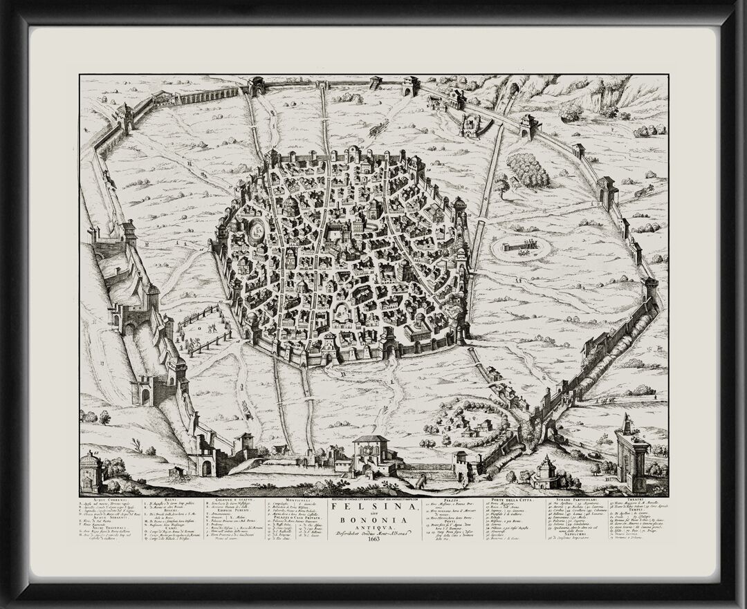 Bologna Italy 1663 Joan Blaeu