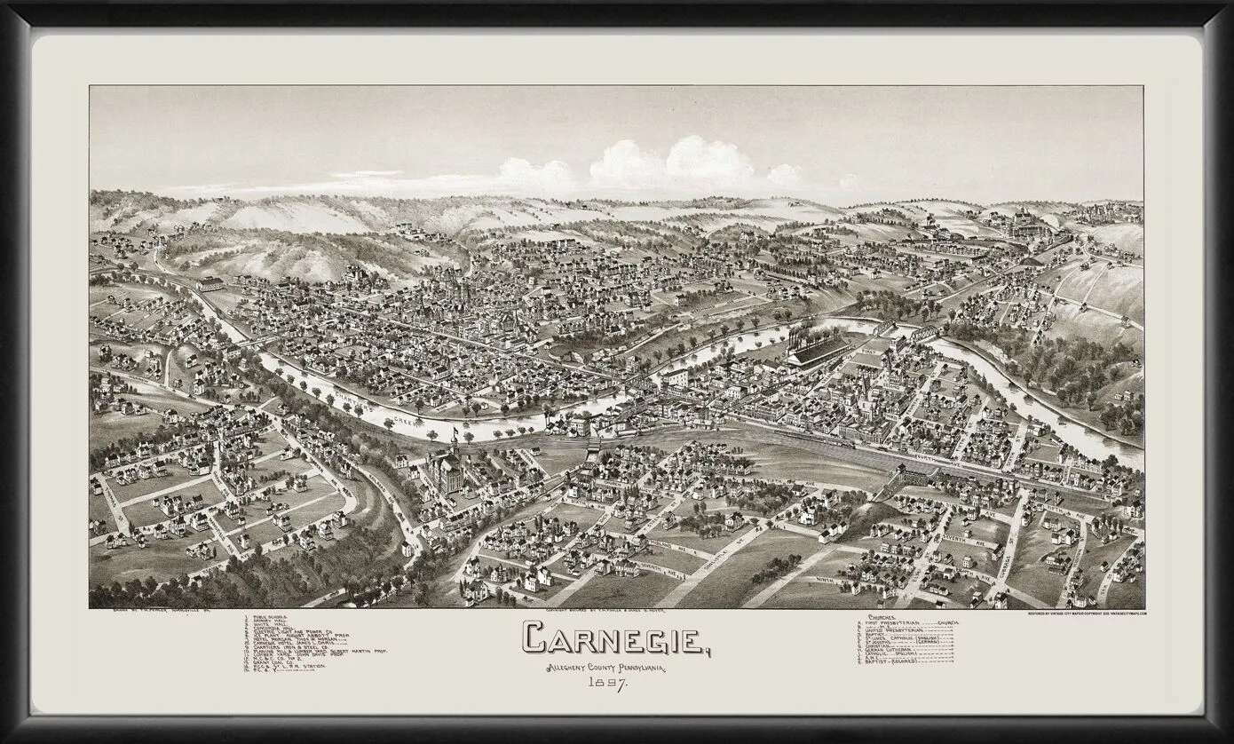 Carnegie, Pennsylvania 1897 T. M. Fowler