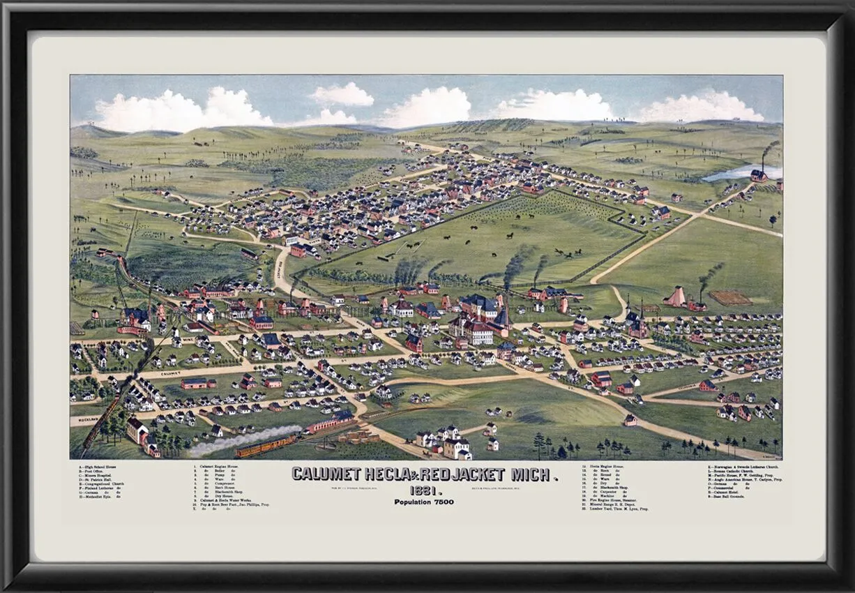 Calumet MI 1881 Henry Wellge Tm