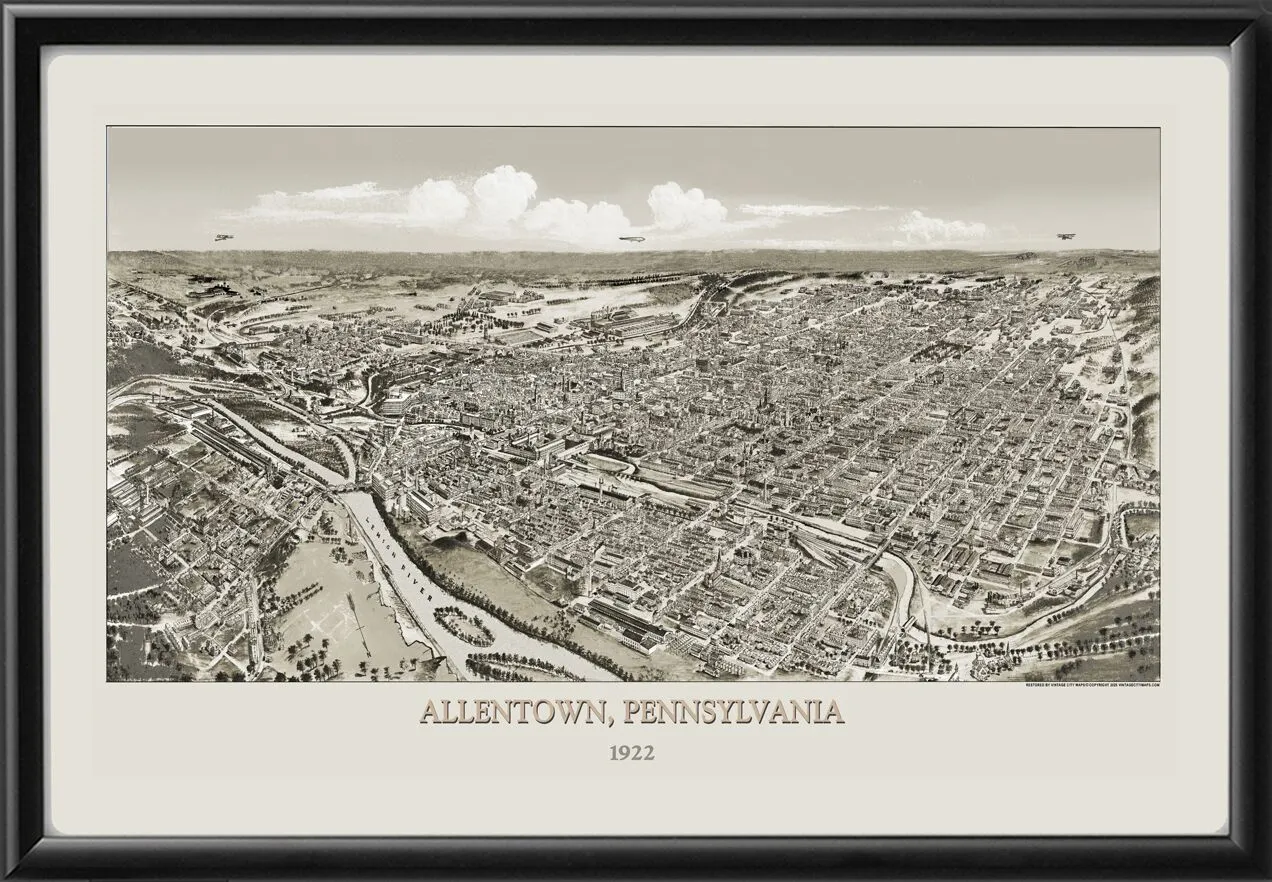 Allentown PA 1922 TM Fowler