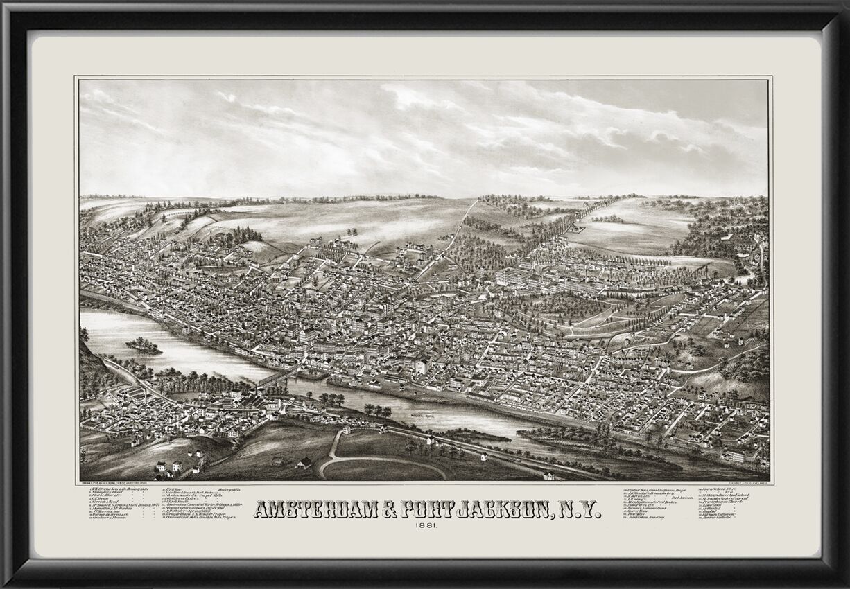 Amsterdam & Port Jackson NY 1881 HHRowleyTM