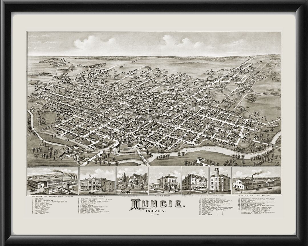 Muncie IN 1884 O.H. Bailey TM