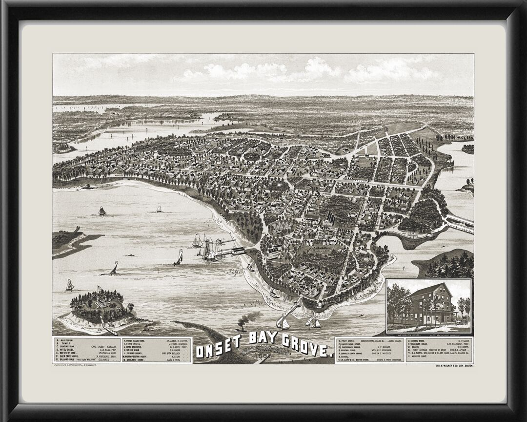 Wareham MA Onset Bay Grove 1885 Oscar W. Walker TM