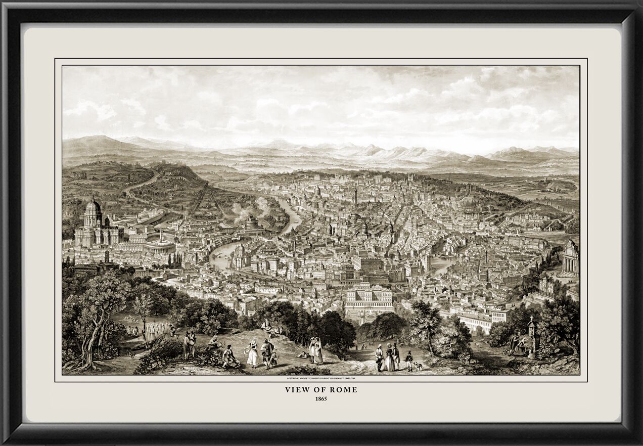 Rome Italy 1865 J. Alp Testard