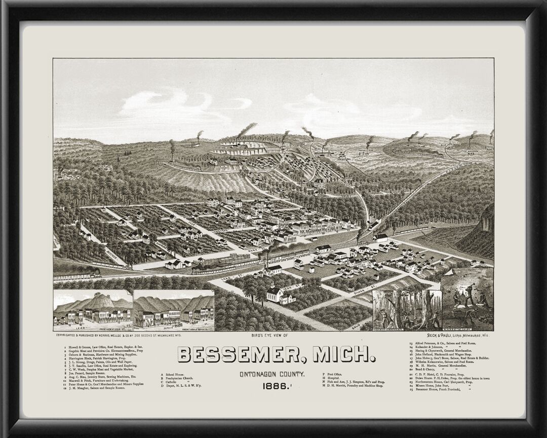Bessemer MI 1886 Henry Wellge TM