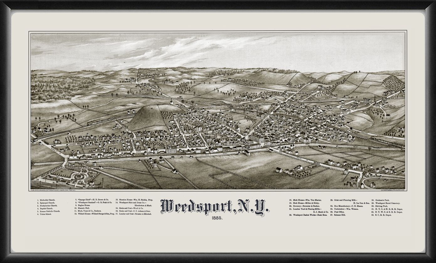 Weedsport NY 1885 Lucien R. Burleigh TM