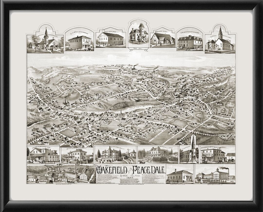 Wakefield & Peacedale RI 1888