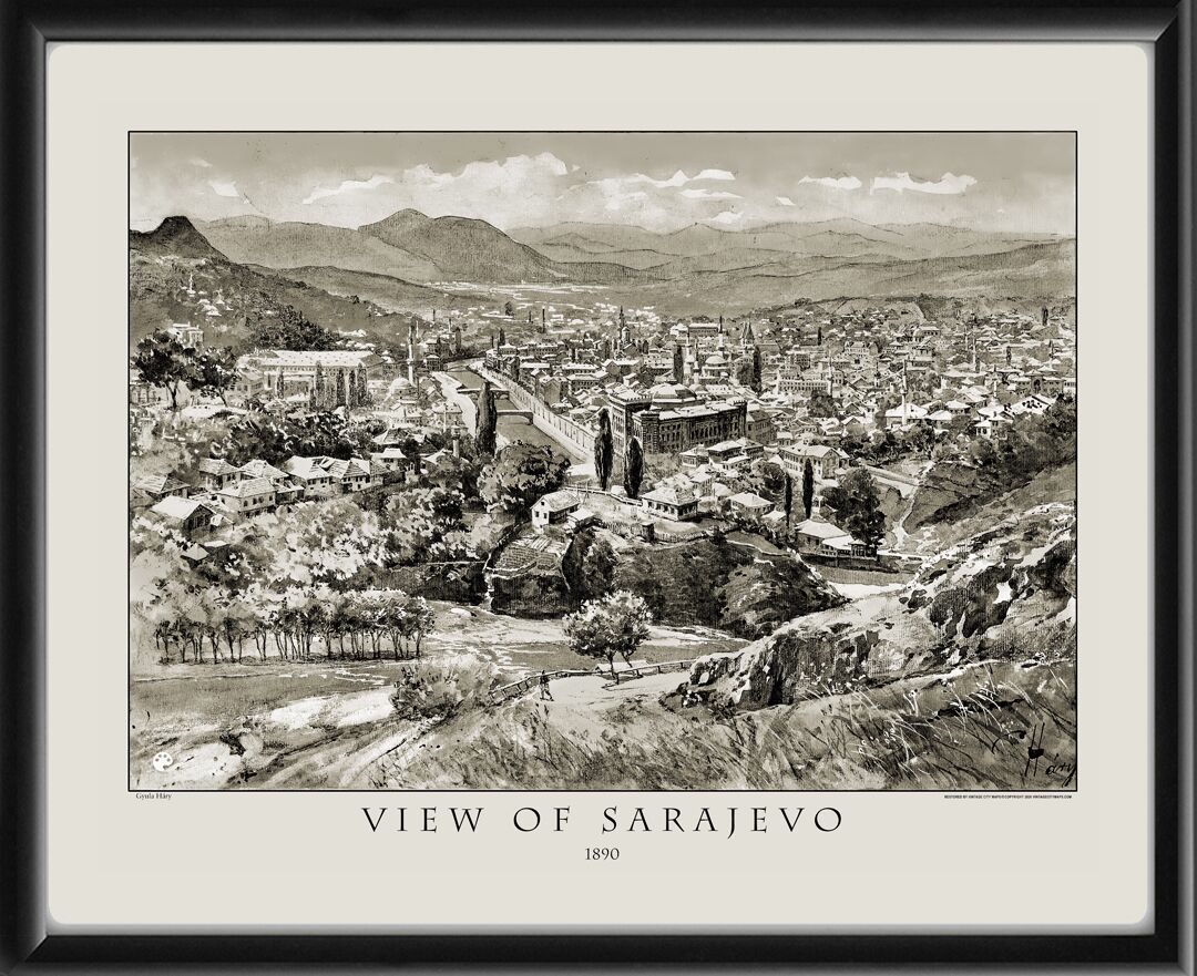 Sarajevo Bosnia and Herzegovina c.1890 Gyula Háry