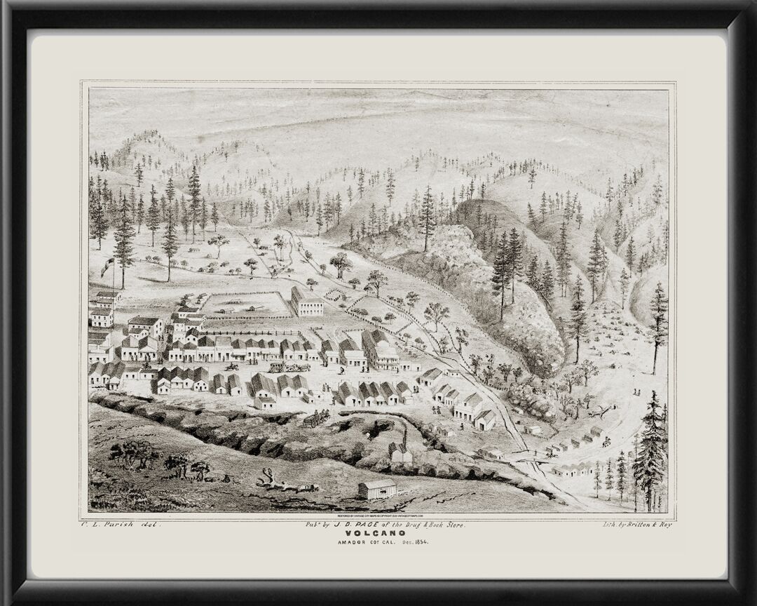 Volcano CA 1854 Charles Louis ParishTm