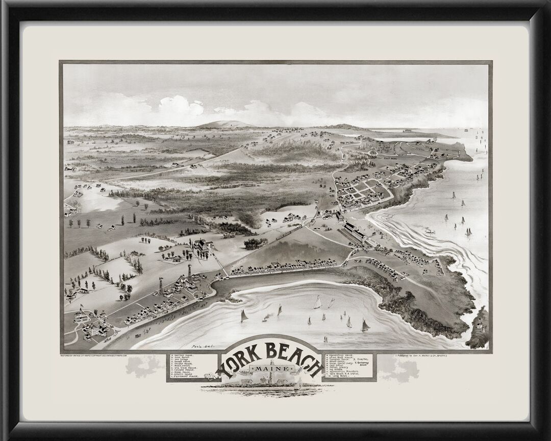 York Beach ME 1888 Albert F. Poole TM