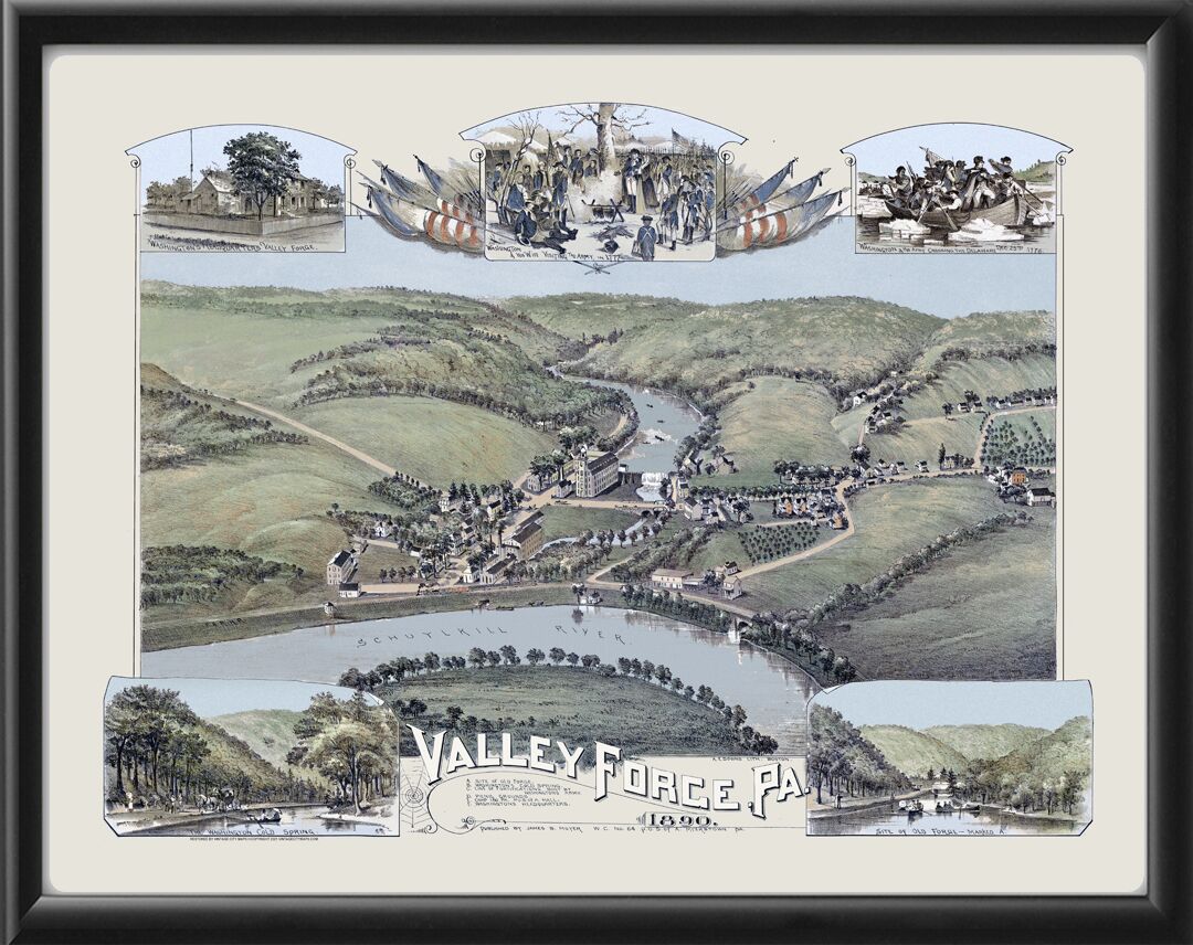 Valley Forge PA 1890 Color