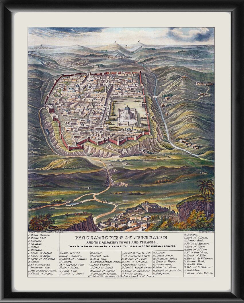 Jerusalem Israel 1845