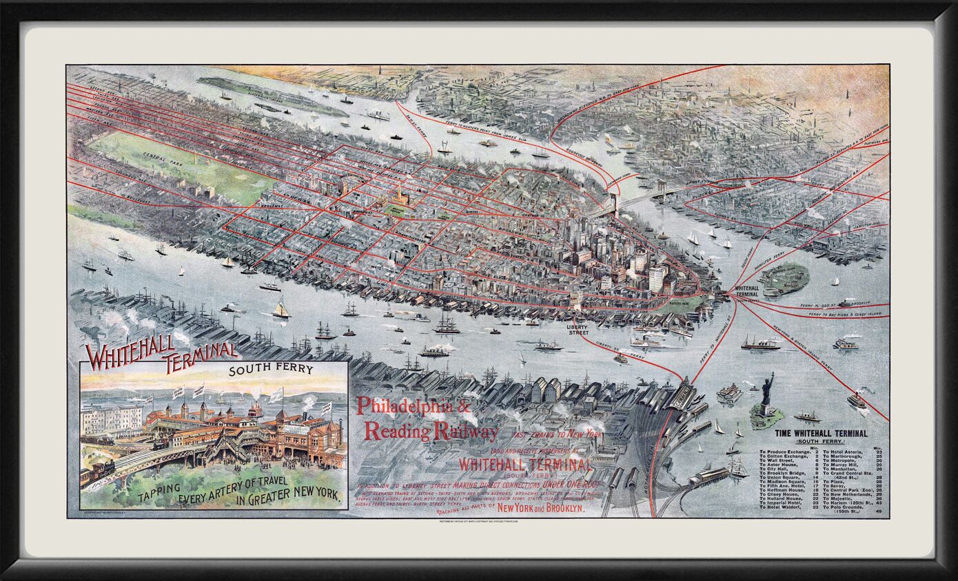 New York City NY 1897 Whitehall Terminal