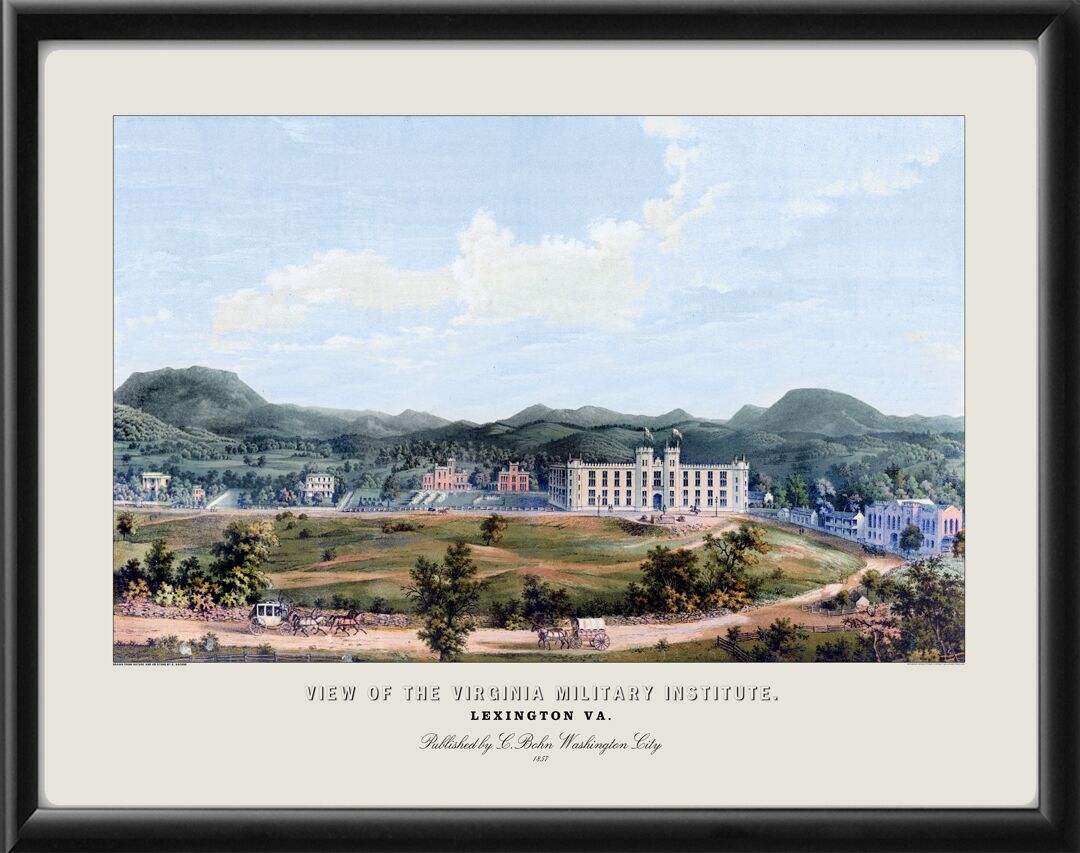 Virginia Military Institute 1857 - Panoramic View