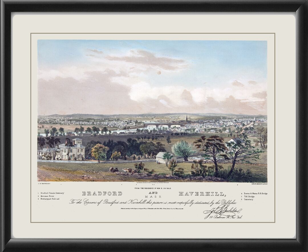 Bradford & Haverill MA 1857