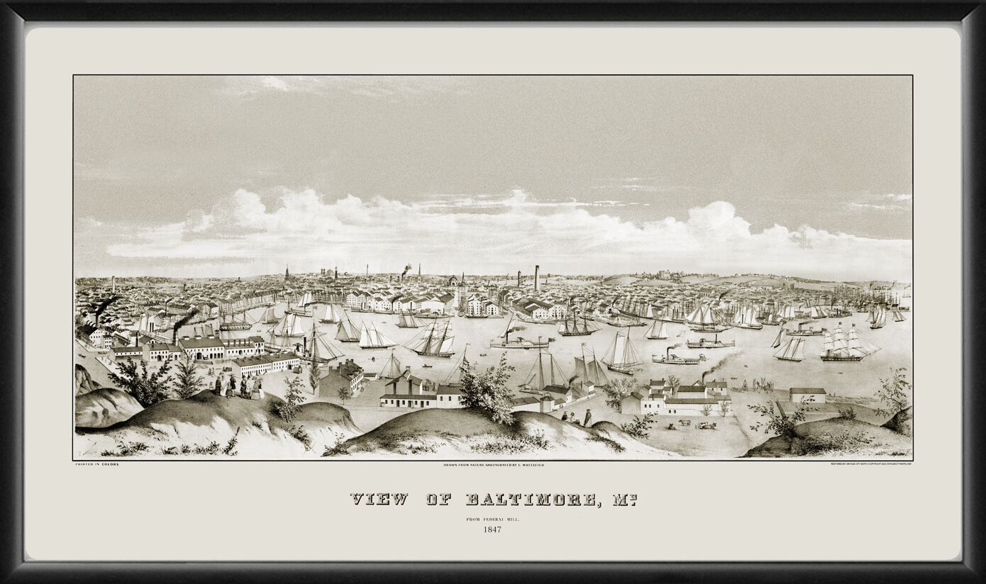 Baltimore MD 1847 Edwin Whitefield