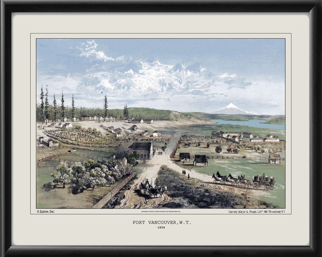 Fort Vancouver WA 1854 (Color)