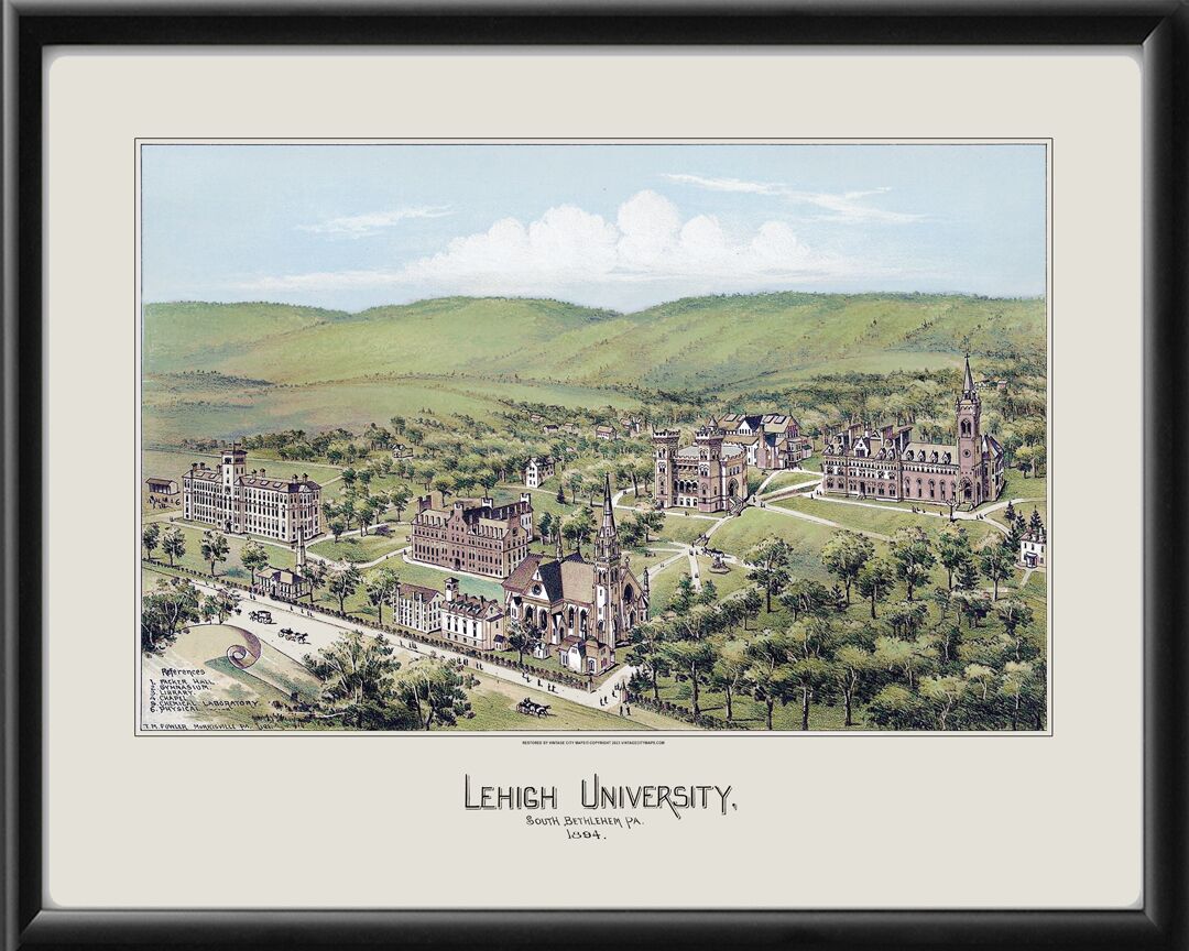 Lehigh University - Bethlehem PA 1894 (Color)