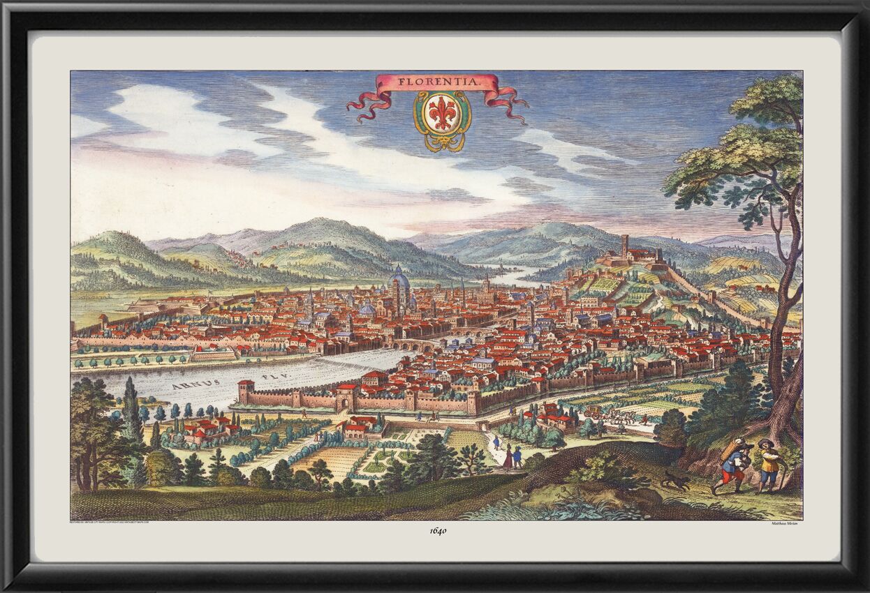 Florence Italy 1640 (Color)