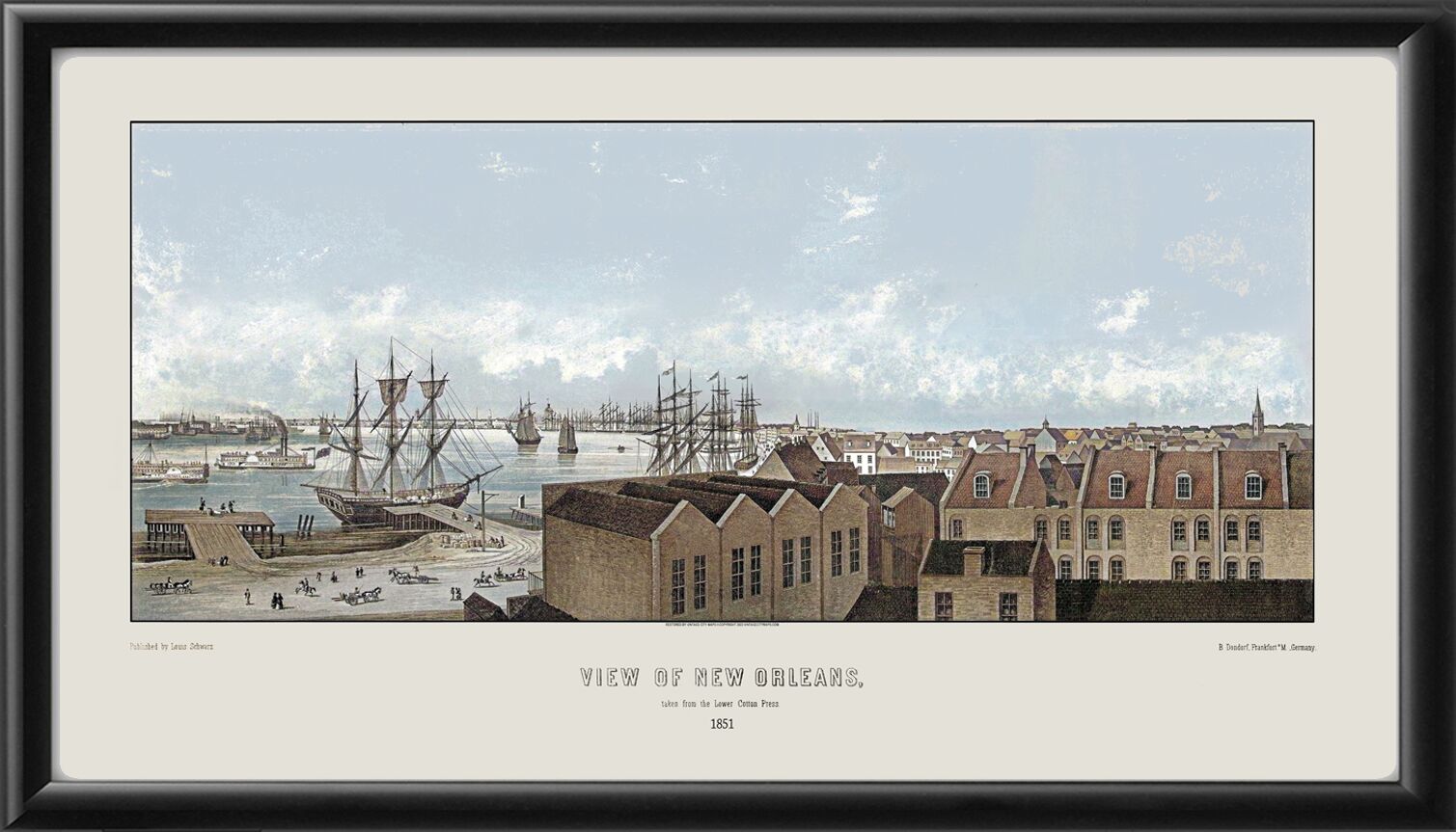 New Orleans LA 1851 (Color)