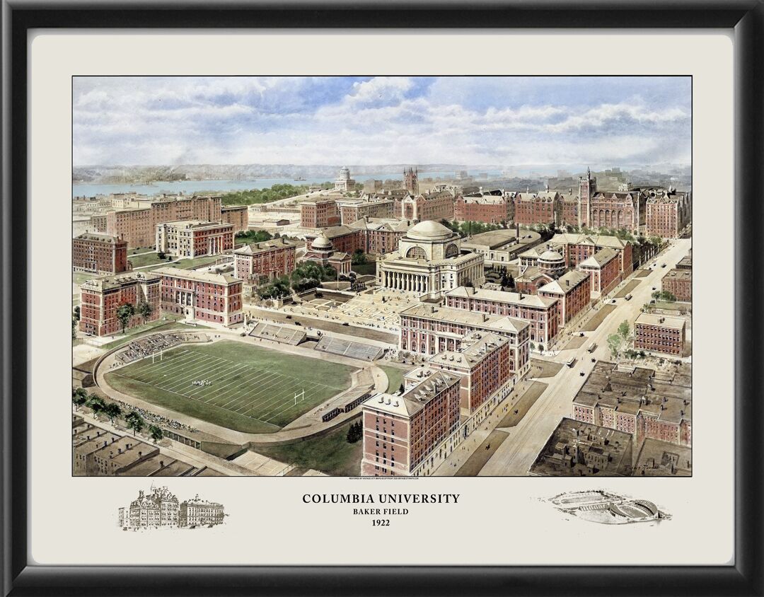 Columbia University - New York City NY 1922 (Color)