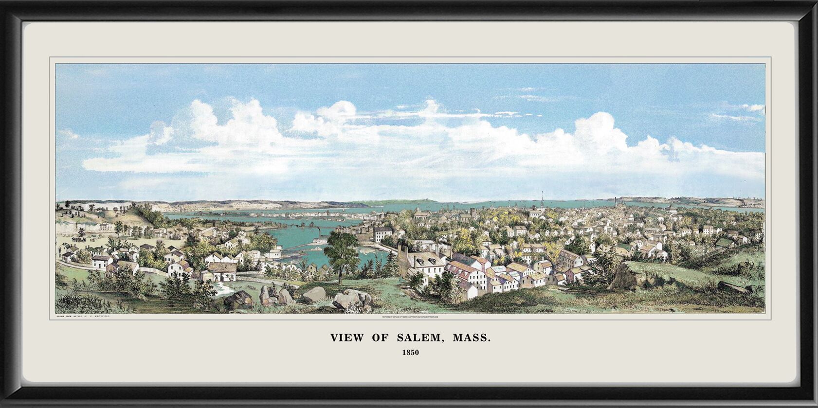 Salem MA 1850 Edwin Whitefield color TM