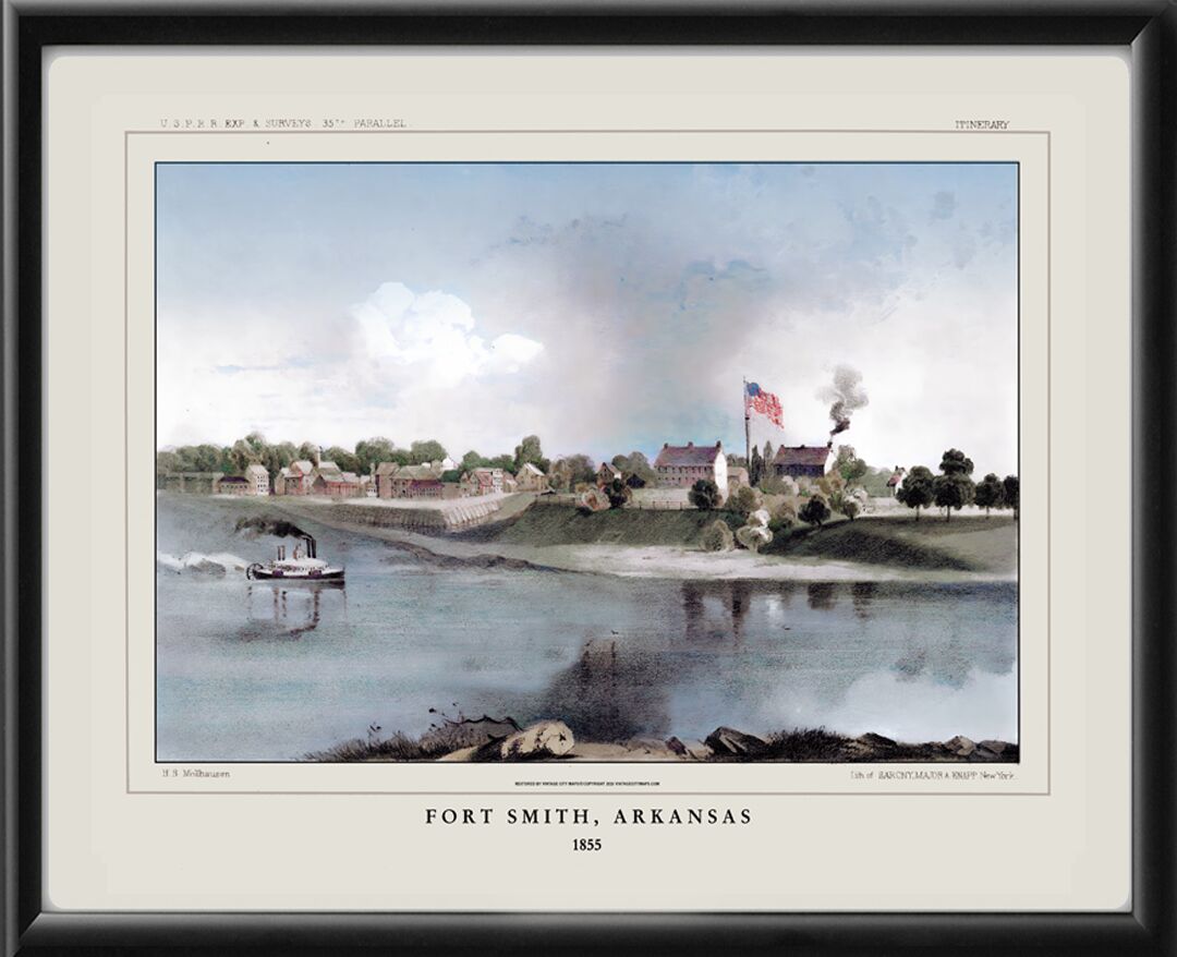 Fort Smith AK 1855 Color TM