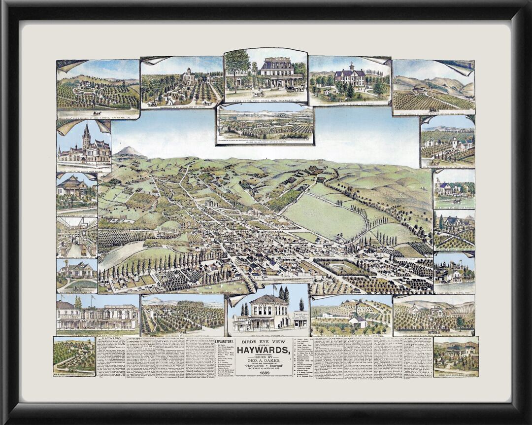 Hayward CA 1889 (Color)