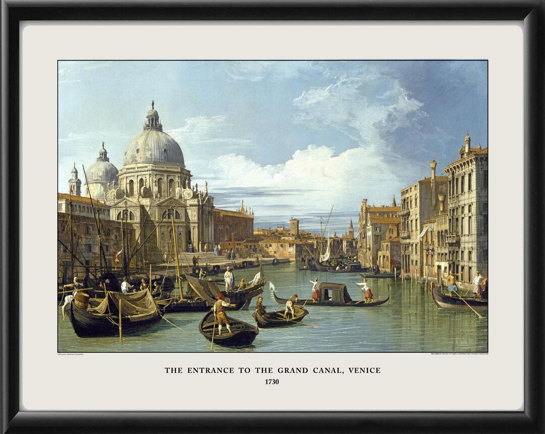 Venice Italy 1730 Entrance to the Grand Canal