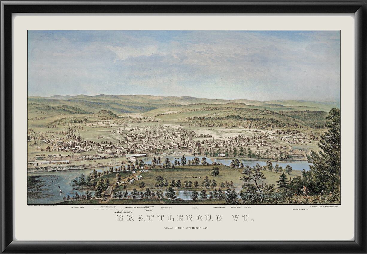 Brattleboro VT 1856 (Color)