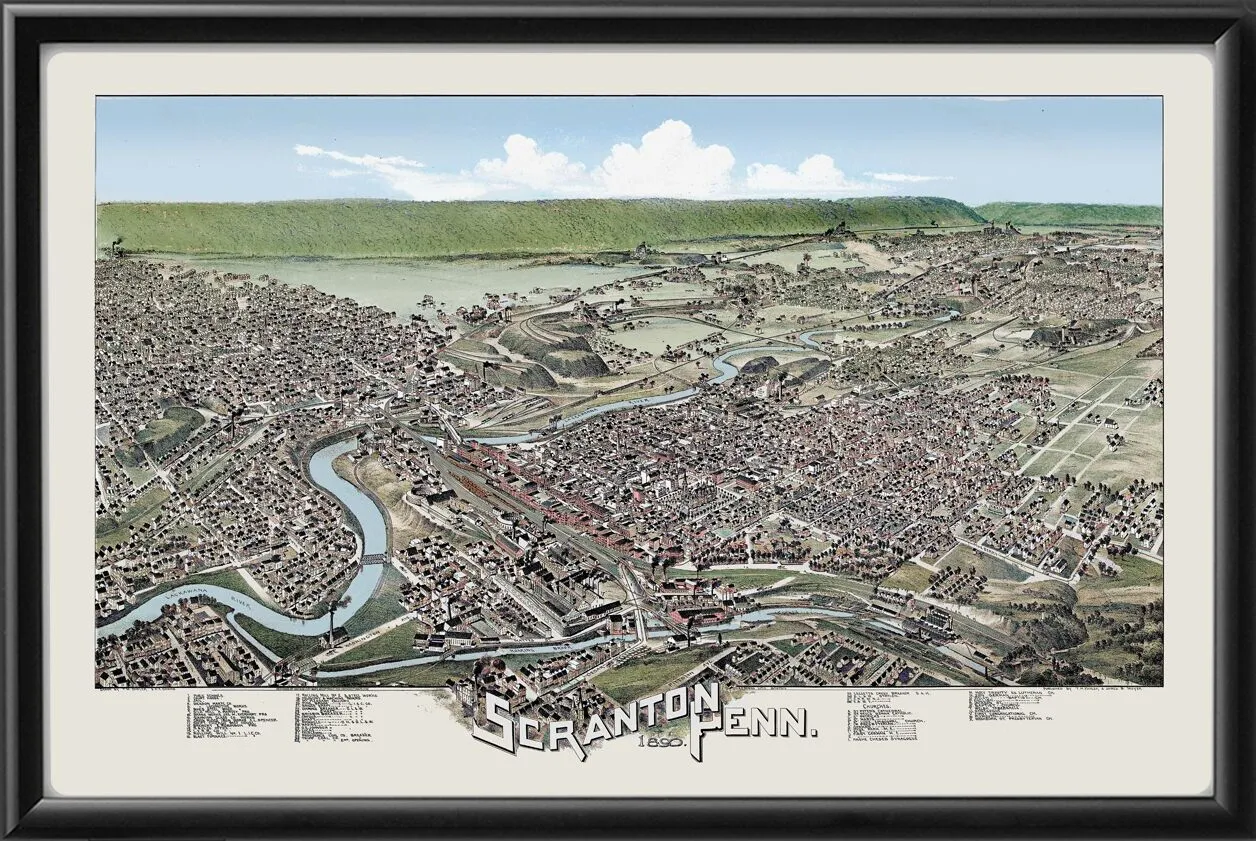 Scranton PA 1890 (Color)