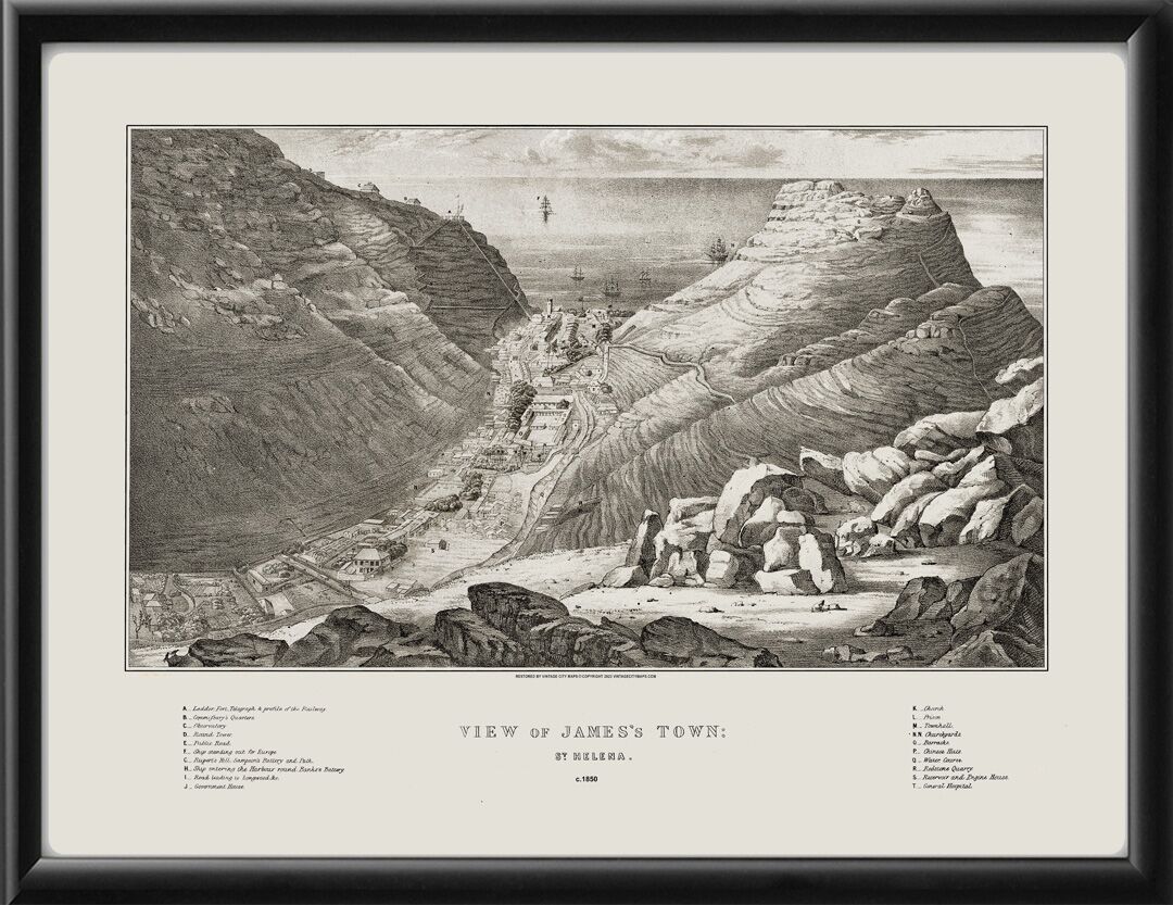 Jamestown, Saint Helena Island 1850