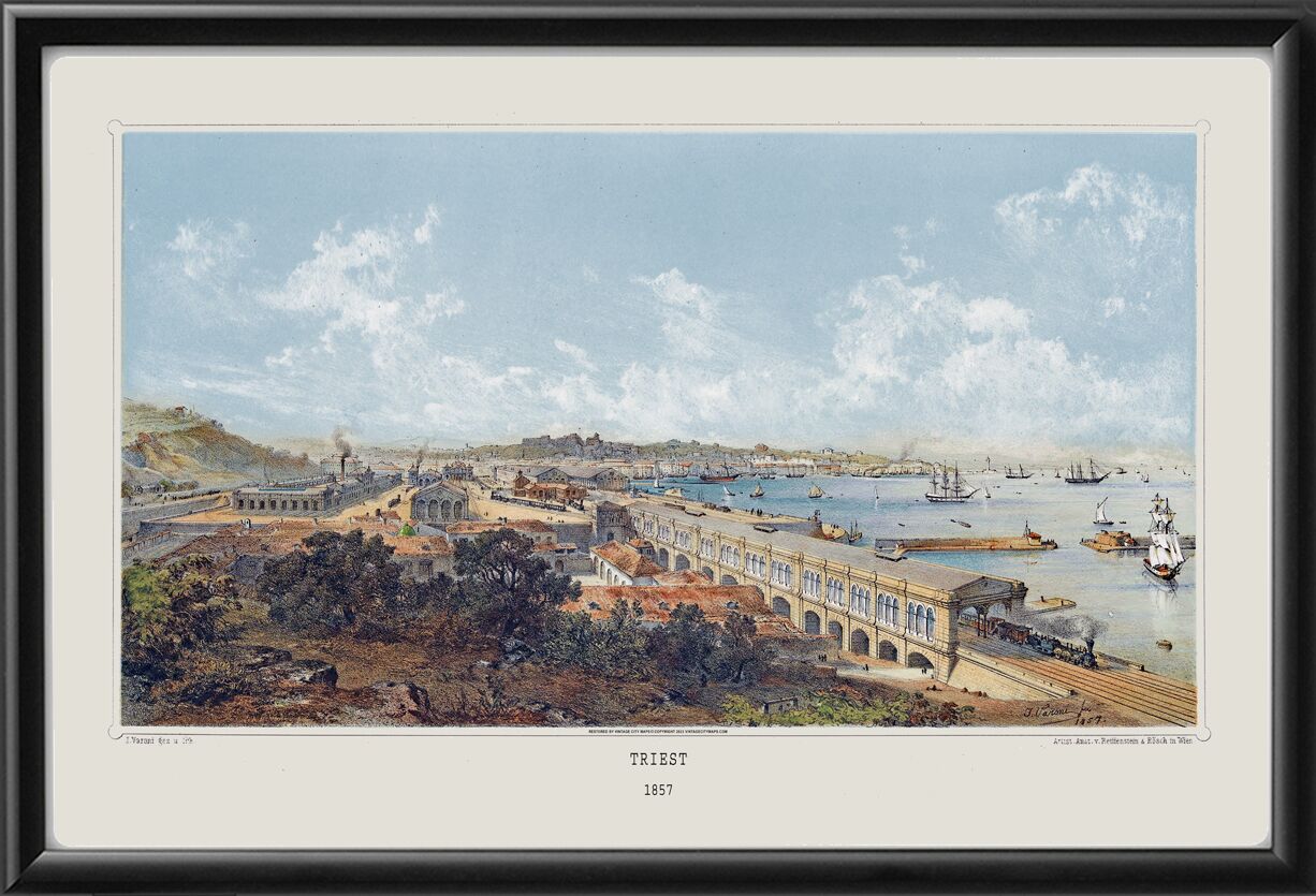 Trieste Italy 1857