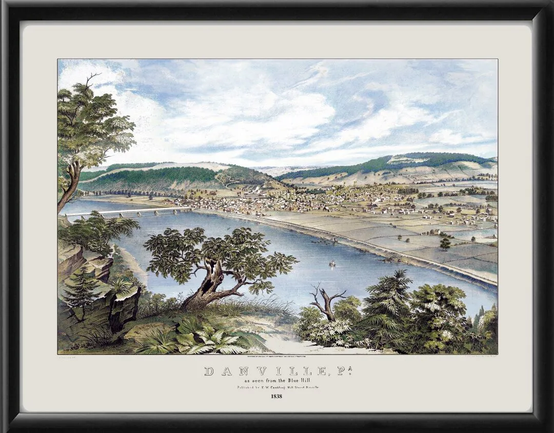 Danville PA 1838 (Color)