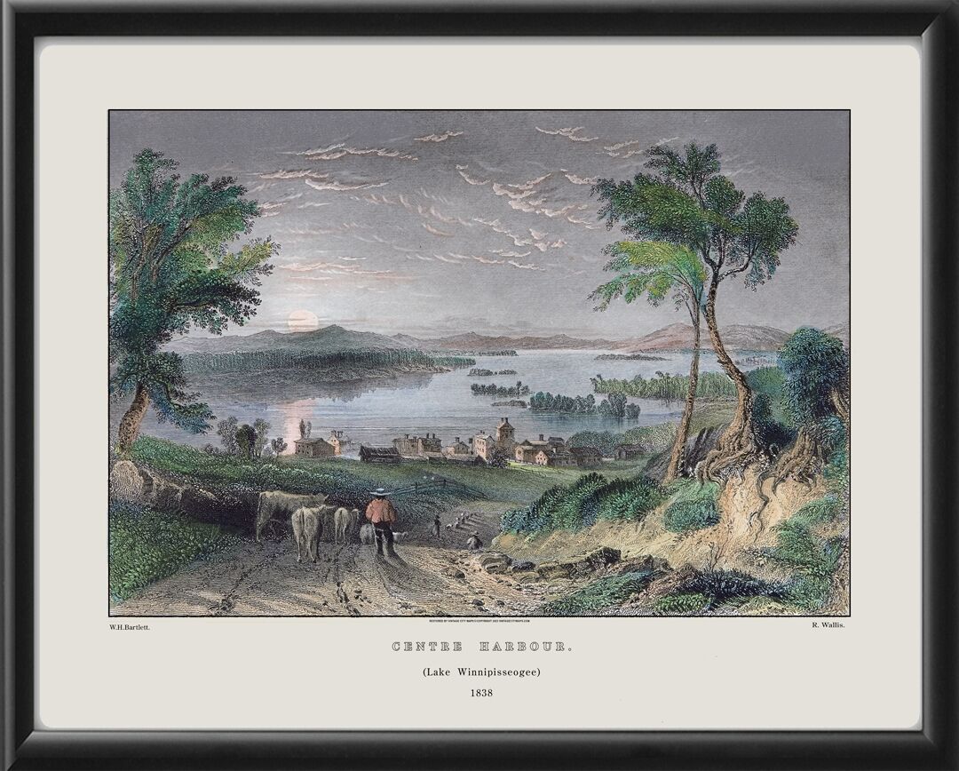 Centre Harbour at Lake Winnipisaukee 1838