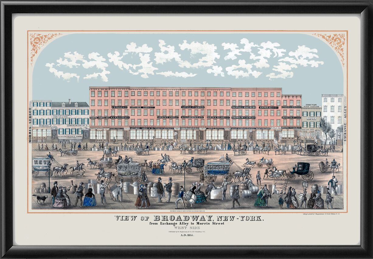 New York City NY - Broadway 1855