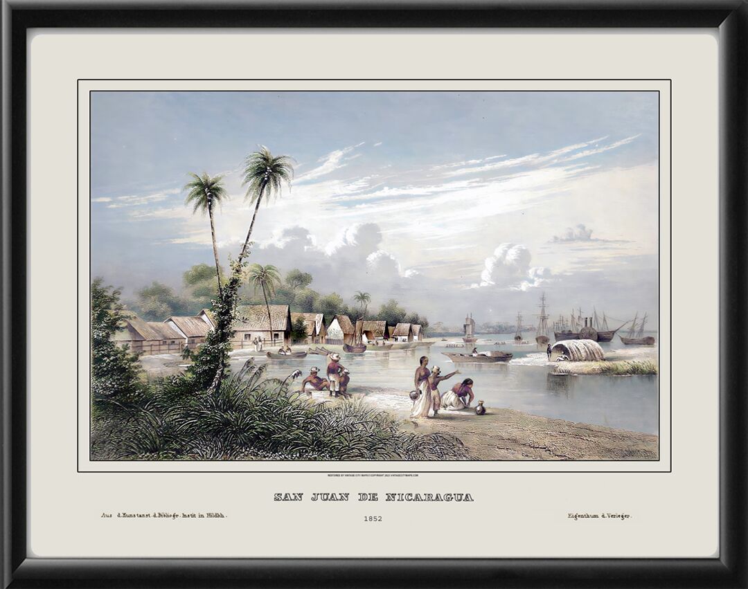 San Juan de Nicaragua 1852 (Color)