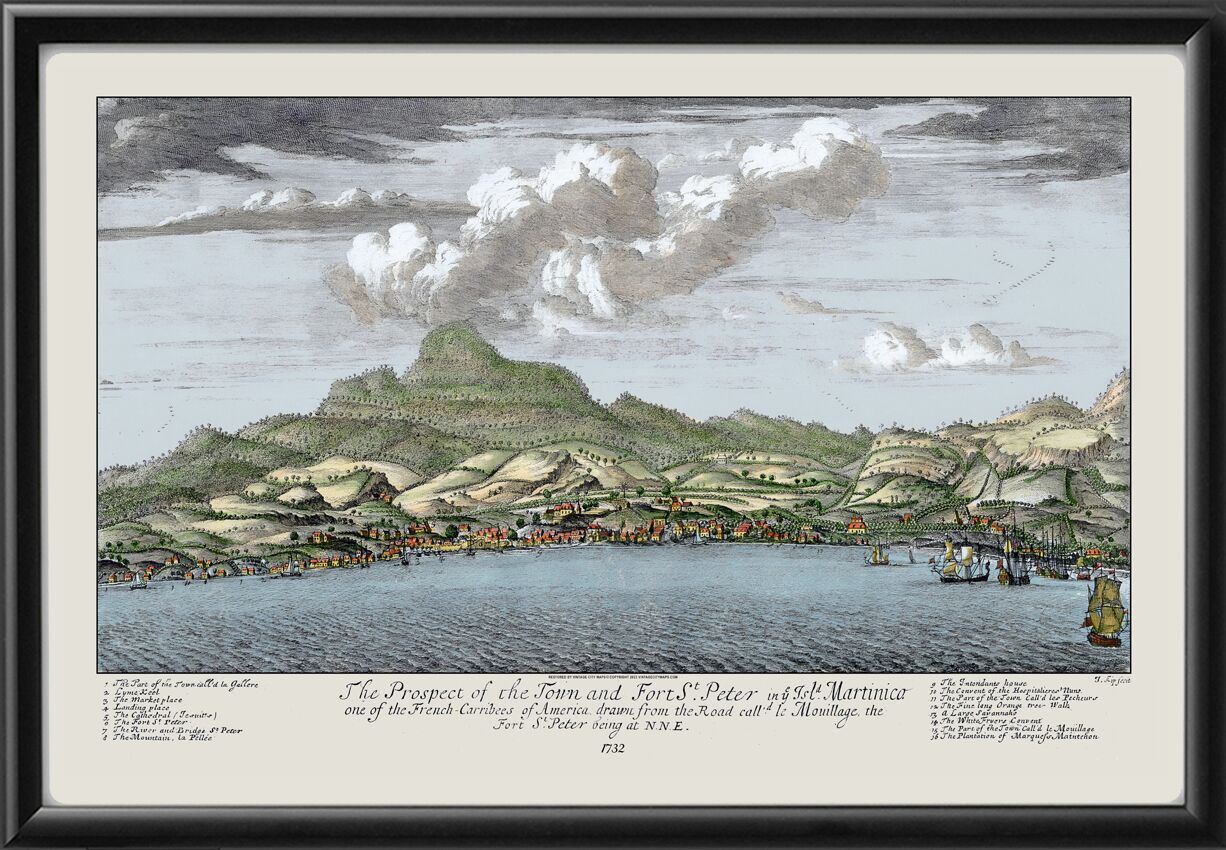 Saint-Pierre, Martinique 1732