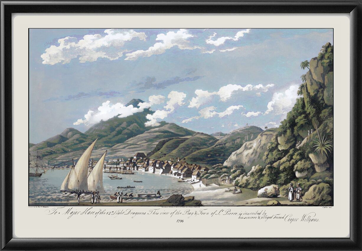 Saint-Pierre, Martinique 1798 (Color)
