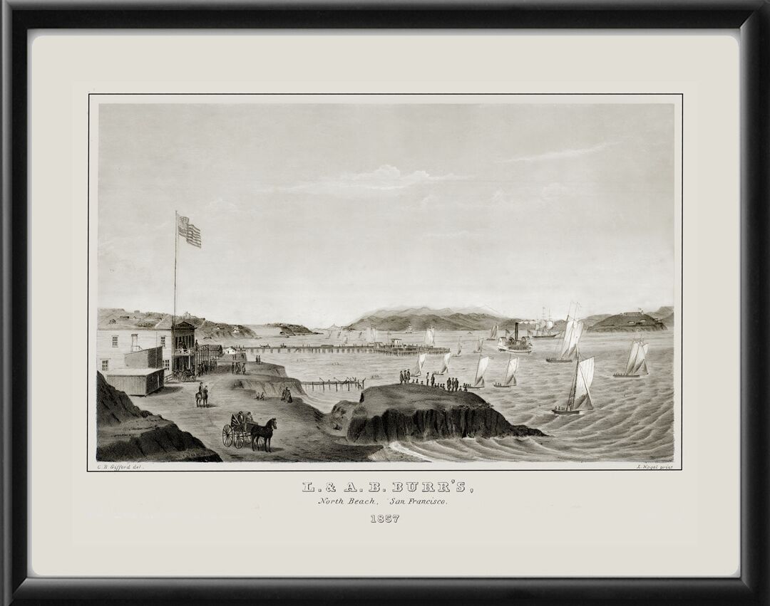 San Francisco Burr's North Beach 1857