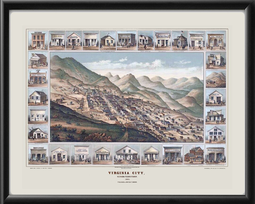 Virginia City NV 1861 Color