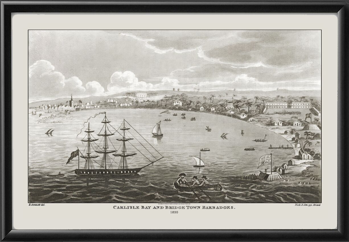 Carlisle Bay and Bridge Town, Barbados 1820