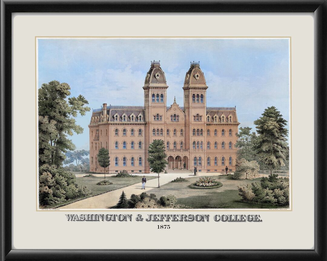 Washington & Jefferson College - Pittsburgh PA 1875