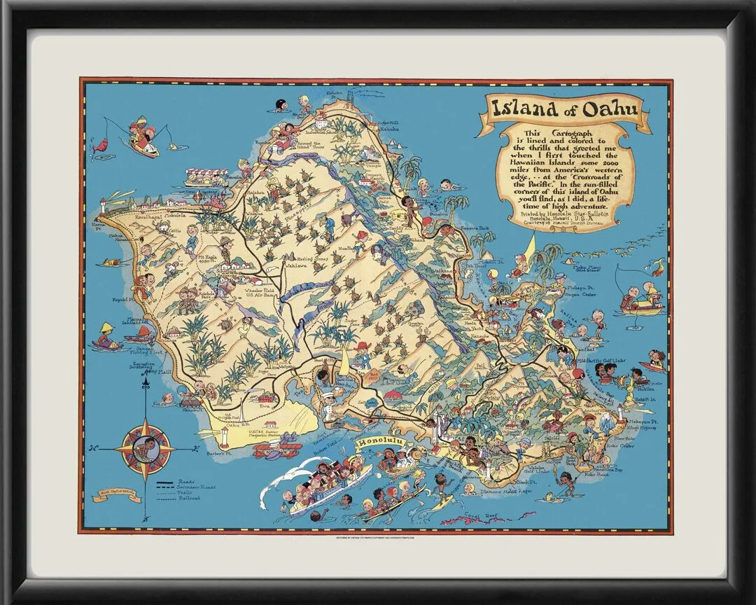 Island of Oahu 1931