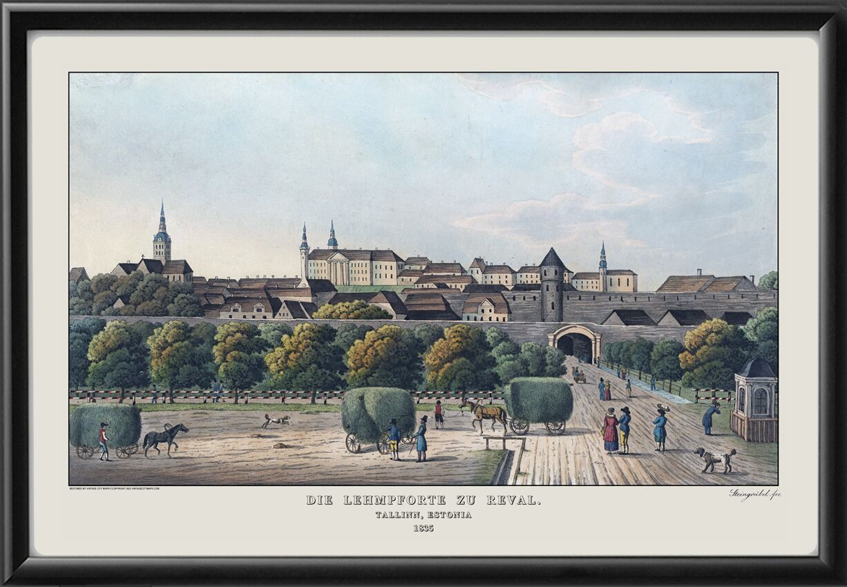 Tallinn Estonia - Viru Gate 1835