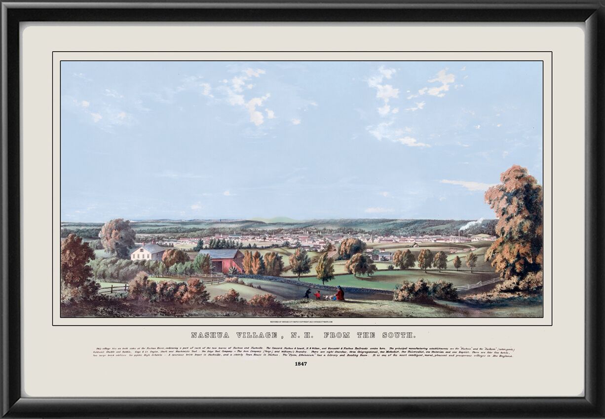Nashua Village NH 1847