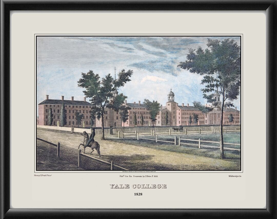 Yale College 1828 Henry Cheeves Pratt engraved by Simeon Smith Jocelyn TM